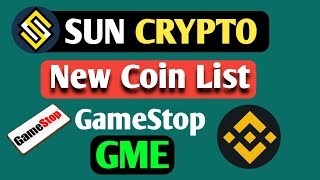 GameStop coin Listing on Sun Crypto  Game Stop Token price prediction  All Information BTC [upl. by Uos]