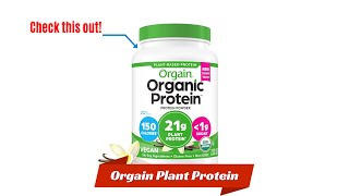 Orgain Plant Protein Review [upl. by Anayd]