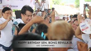 SEN BONG REVILLA JR BDAY IN CATANDUANES 2024 [upl. by Fabri]