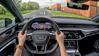 2024 Audi RS7 Performance  POV Test Drive Binaural Audio [upl. by Ennovihc]