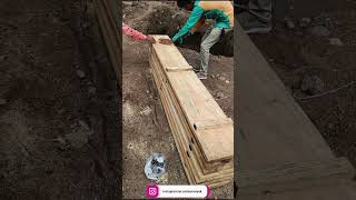 making wooden shuttering for column and beam  wooden formwork  Wooden form  column and beam fram [upl. by Eceertal]