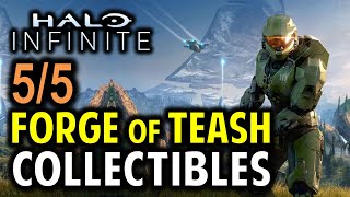 Forge of Teash All Collectibles Audio Logs amp Sparta Core Location  Halo Infinite [upl. by Eerok]