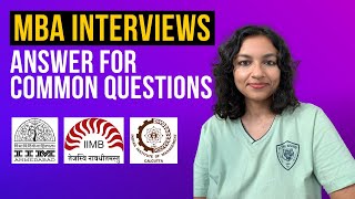 Top MBA Interview Questions and Answers  MBA Interview  IIM Interview Preparation  Insider Gyaan [upl. by Hartzell]