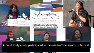 Around thirty artists participated in the maiden Tibetan Artists Festival [upl. by Kresic]