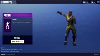 Fortnite Battle Royale  Fresh Emote Epic800v [upl. by Mairam836]