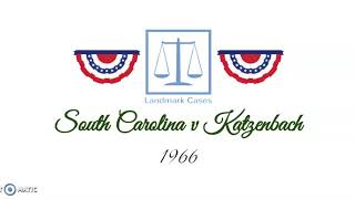 South Carolina v Katzenbach 1966 [upl. by Leumas648]