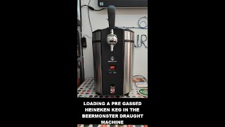 Beermonster draught machine  How to load a pre gassed Heineken keg  affligem blanche review later [upl. by Eromle]