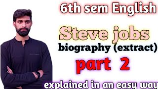 steve jobs extract biography by Walter Isaacsonsteve jobs 6th sem English ku stevejobs part 2 [upl. by Anikram]