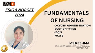 OXYGEN ADMINISTRATION  ESIC NURSING OFFCER EXAM  esicnursingexam [upl. by Atinit]