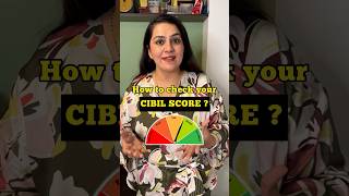 Check CIBIL Score for FREE ✅🤩 shorts [upl. by Nylrem]