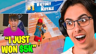 Reacting To Fortnite Players Making Their FIRST Earnings [upl. by Yenettirb]