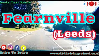 FearnvilleLeeds driving test Route No 2 harehills leeds testroute drivinglesson uk [upl. by Anaili]