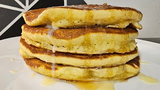 Como hacer Hot Cakes Esponjosos y suaves con Yogurt Desayuno Saludable y Delicioso [upl. by Remle]