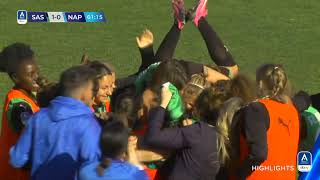 SassuoloNapoli F 20  Non basta una super ʙᴀčɪć 3 punti ai neroverdi  serieafemminile eBay [upl. by Leerzej]