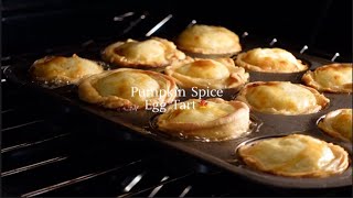 food diary EP08  taste of fall🍁  make pumpkin spice egg tart w me [upl. by Meingoldas]