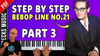 Bill Evans Bebop Line No21 A StepbyStep Guide to Playing it in All Keys Part 3 Jazz Tutorial [upl. by Sly998]