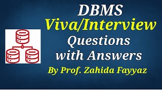 Get High Score in Viva Interview of Data Base Mangement System [upl. by Bronwyn711]