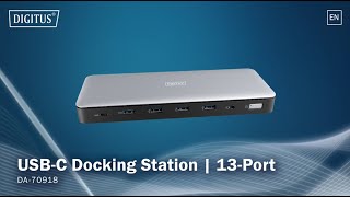 USBC Docking Station 13Port DA70918 [upl. by Lohrman960]