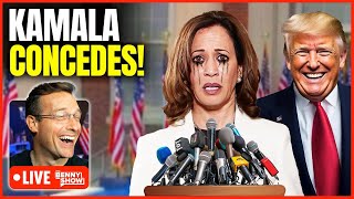 🚨 WATCH Kamala Crying Concession Speech LIVE Right NOW After Trump LANDSLIDE Victory Its OVER [upl. by Kimberley]