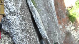 Trundling a death flake from Horns of Jericho Yosemite Valley [upl. by Aidaas499]