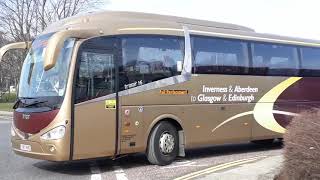 Rail Replacement Coaches at Kirkcaldy Rail Station 7321 [upl. by Annayhs277]