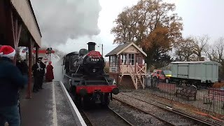 Santa Specials at the Kent and East Sussex Railway at Tenterden Town 02122023 [upl. by Sivraj]