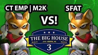 The Big House 3  Mew2King Marth Fox Vs SFAT Fox  Winners Quarters  SSBM [upl. by Ackerley]