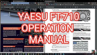 YAESU FT710 Operation Manual Released [upl. by Ronda]