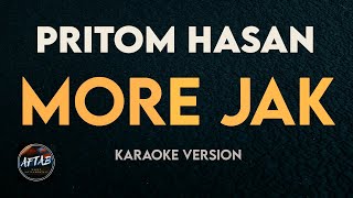 Morey Jak  Pritom Hasan KaraokeInstrumental Version with Lyrics [upl. by Xylia]