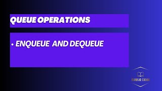 🔵ENQUEUE AND DEQUEUE [upl. by Aryl]