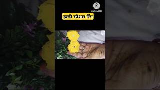 Diy ring for haldi ceremony 😱💛shortsyoutubeshort diy craft [upl. by Guthry813]