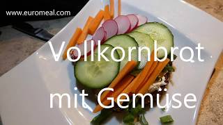 Vollkornbrot mit Gemüse powerfood zum Frühstück euromealcom [upl. by Akerahs597]