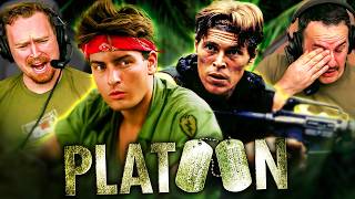 PLATOON 1986 MOVIE REACTION FIRST TIME WATCHING Charlie Sheen  Willem Dafoe  Movie Review [upl. by Noirda]