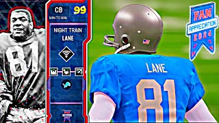 BEST CB IN THE GAME NIGHT TRAIN LANE FAN APPRECIATION ADDED TO THE LIONS THEME TEAM MADDEN 24 [upl. by Noemi]