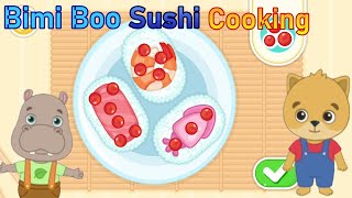 Bimi Boo Sushi Food Cooking  Sushi Maker Kids Restaurant [upl. by Shreeves]