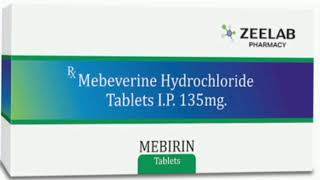 MEBIRIN Tablets Mebeverine Hydrochloride Tablets IP 135mg [upl. by Kehoe504]