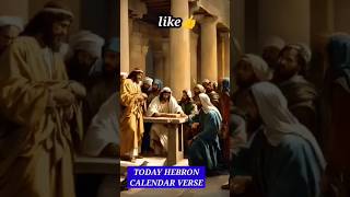 Today Hebron calendar verse  Bible words today shortsytshorts trendingjesus [upl. by Mitzi111]