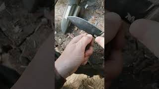 Bushcraft Feuerstarter Hack bushcraftmesser outdoormesser wandern wildnis campen [upl. by Borries]