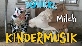 ♫ Kinderlied ♫ Milch ♫ DONIKKL Kinderlieder ♫ Singen Tanzen Bewegen [upl. by Ostler304]