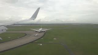 Boeing 737800 Qantas QF  Landing at Brisbane Airport BNE Queensland Australia [upl. by Berlin190]