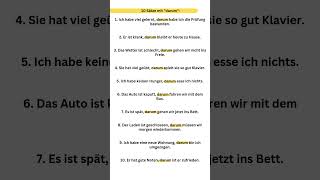 10 Sätze mit darum Deutsche Grammatik Deutsch schreiben Deutsch sprechen und hören deutsch lernen [upl. by Frankel]