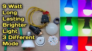 how to make rgb bulb at home  RGB LED bulb  multicolor led repair automobile electronic [upl. by Eannaj]