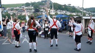 2024 05 31 P1280830 Shepherds Hey Dartington Morris at The Dolphin Inn Newton Ferrers [upl. by Josi212]