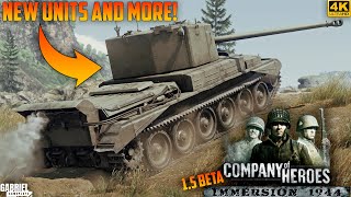 NEW UNITS SOUNDS AND MUCH MORE Company Of Heroes Immersion Mod Beta 15 [upl. by Anitsirhk]