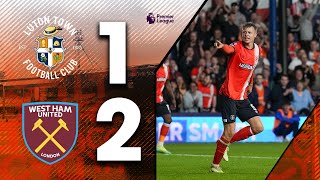 Luton 12 West Ham  Hammers win at the Kenny  Premier League Highlights [upl. by Alram]