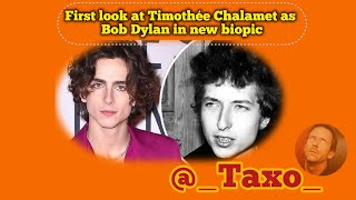 First look at Timothée Chalamet asBob Dylan in new biopic [upl. by Aihsitan]