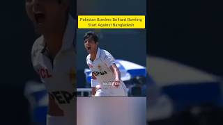 Pakistan Bowlers Brilliant Bowling Start Against Bangladesh khulkekhel pakvsban [upl. by Pearman]