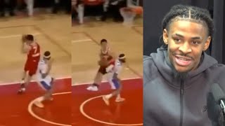 Ja Morant trolls Yuki Kawamura for trying to 360 layup in his G League debut [upl. by Sage]