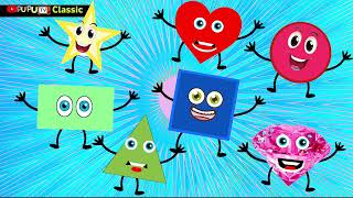 Shape Song  We are shape Yes we are Shapes  Shape song for Toddlers chuchutv [upl. by Rhiamon]