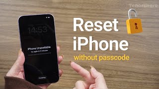 How to Factory Reset iPhone Without Passcode [upl. by Acnayb820]